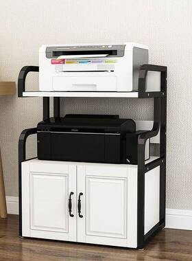 打公印机架办室置物架物架复印桌SCO落地储多层收纳架欧式带门柜