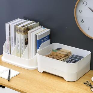 办公室文具用品整理箱桌面文收件纳61017681盒学生盒本立书资料置