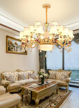 欧式款水晶吊客厅20MCC2新大气现代简约大厅灯主灯餐厅卧室4灯具