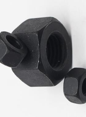 8.8级高强度角螺母7M30296-M2反扣GB6170六角螺母发螺丝六黑螺帽