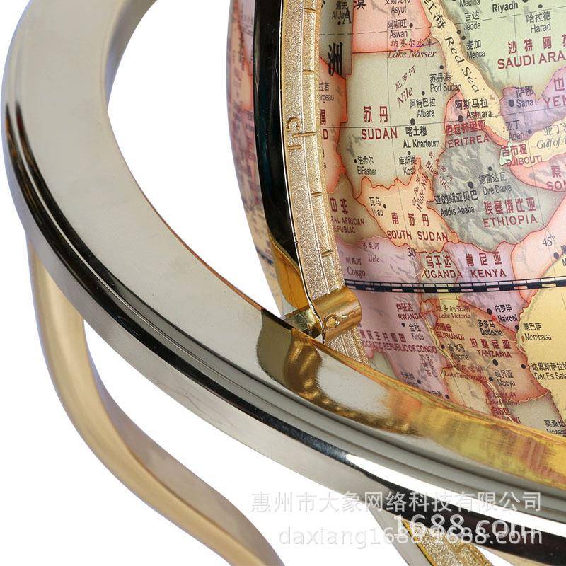 万向785地球32c大号大码立体高清仿古欧式办m室公客厅书房复古仪
