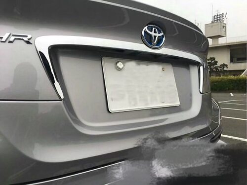 CHR17/C-HR电镀银后牌照框改装