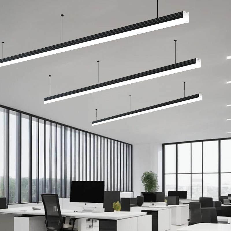 ED五面发光长条灯线商场明超CBQL市健身房办公室会议室照免桥架吊
