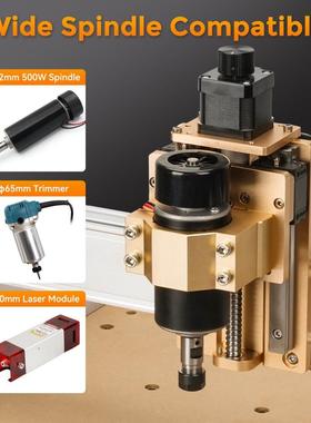 CNC浮404刻0桌面小型37848数控雕刻机塑料盒亚雕克力PCB钻孔字机