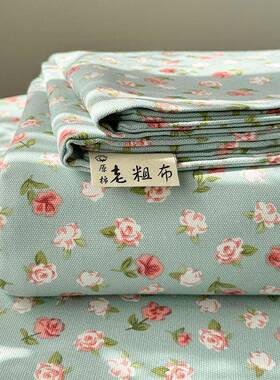 老粗布床单件10单0棉秋冬学生宿舍单人棉床被单单枕KPC套三件套