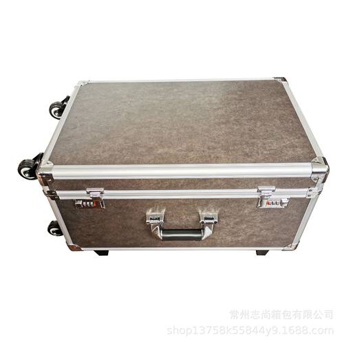 大号铝合金防火减震密码拉杆箱