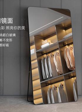 全穿衣镜子家用试衣镜墙面装饰立衣玄1917K帽间关式落地镜轻奢身