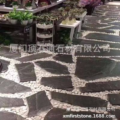 天青石板踏园步铺石18路园林别墅草坪汀步石板院子花然庭院踏步石