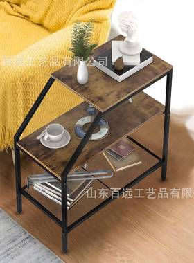 美ZCT复古沙边床几卧室头柜双层置发物架式简大气收纳边桌