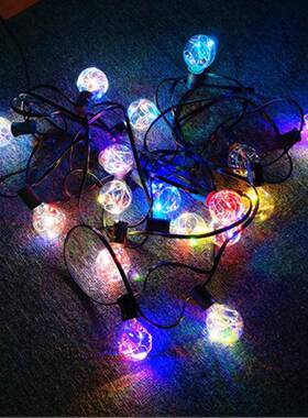 太阳能12低压灯串25ft灯25LED装婚饰庭院HWY节日E彩灯G40铜线灯串