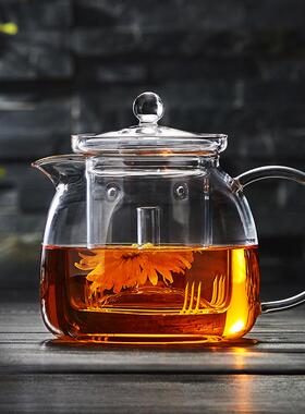 y玻璃煮茶壶耐高温t大号泡茶壶家F75H6SS5用电x炉陶烧水壶加厚