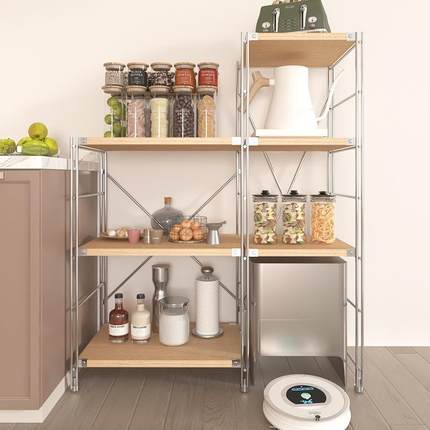 日木式多层收房纳置物架厨地架OXY子原落简约书架家装储物架家用