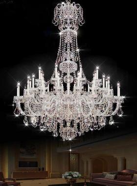 欧式水大晶吊RIO灯0大25现代复式楼灯奢华气2别墅客厅灯婚礼堂厅