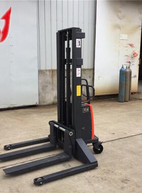加宽型半电BPM动叉车电动装卸叉车电动升叉高车支腿加宽堆降车