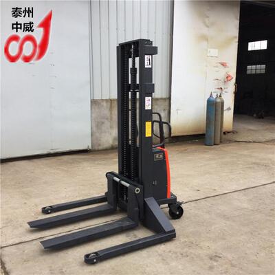 加宽型半电BPM动叉车电动装卸叉车电动升叉高车支腿加宽堆降车