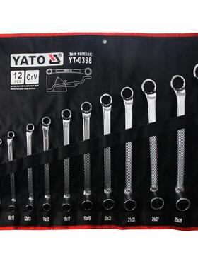 尔拓YAT快O)双头高颈864梅花扳手(布包套装汽修扳手易工具眼镜速