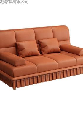 多功折叠沙发床两小用可户能型简约猫抓皮XBC家用客厅公寓懒人可