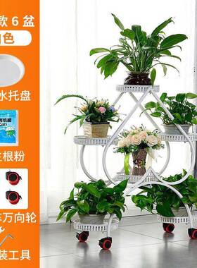 家用花架台架XFA子多式层室内铁艺落地客厅绿吊萝兰轻奢现代阳装