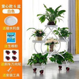 家用花架台架XFA子多式层室内铁艺落地客厅绿吊萝兰轻奢现代阳装