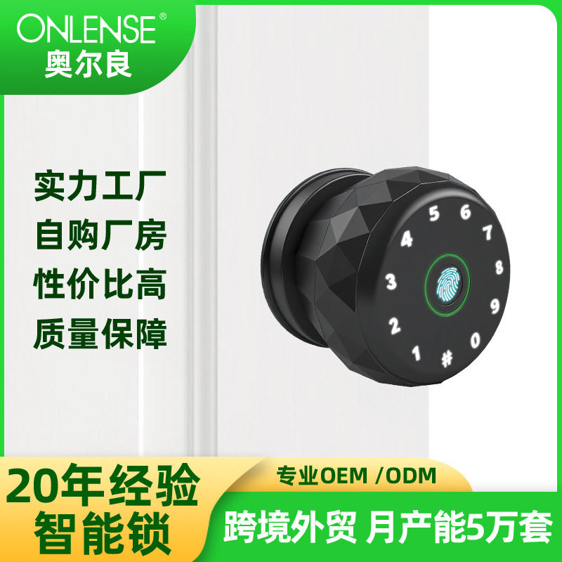 指纹密码智能锁室内木门执手锁