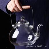 梁壶耐热玻璃提透明煮PTX 297壶泡茶壶烧壶家用电茶陶炉煮水壶煮