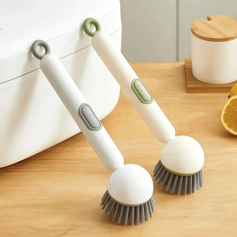 【下单立减50】多功能长柄加液洗锅刷子家用可旋转锅刷按压出液_F,家庭/个人清洁工具,加液刷,淘宝优惠券,粉丝福利购,淘宝优惠卷