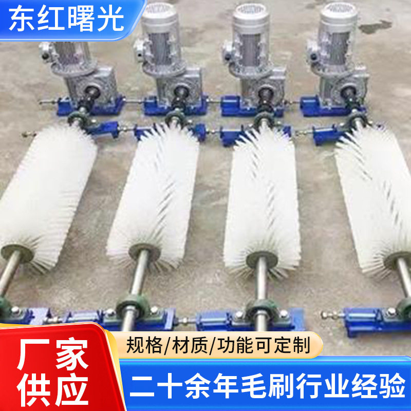 厂家批发机械设备毛刷轮圆形空心小毛刷辊尼龙除尘清洗毛刷轮