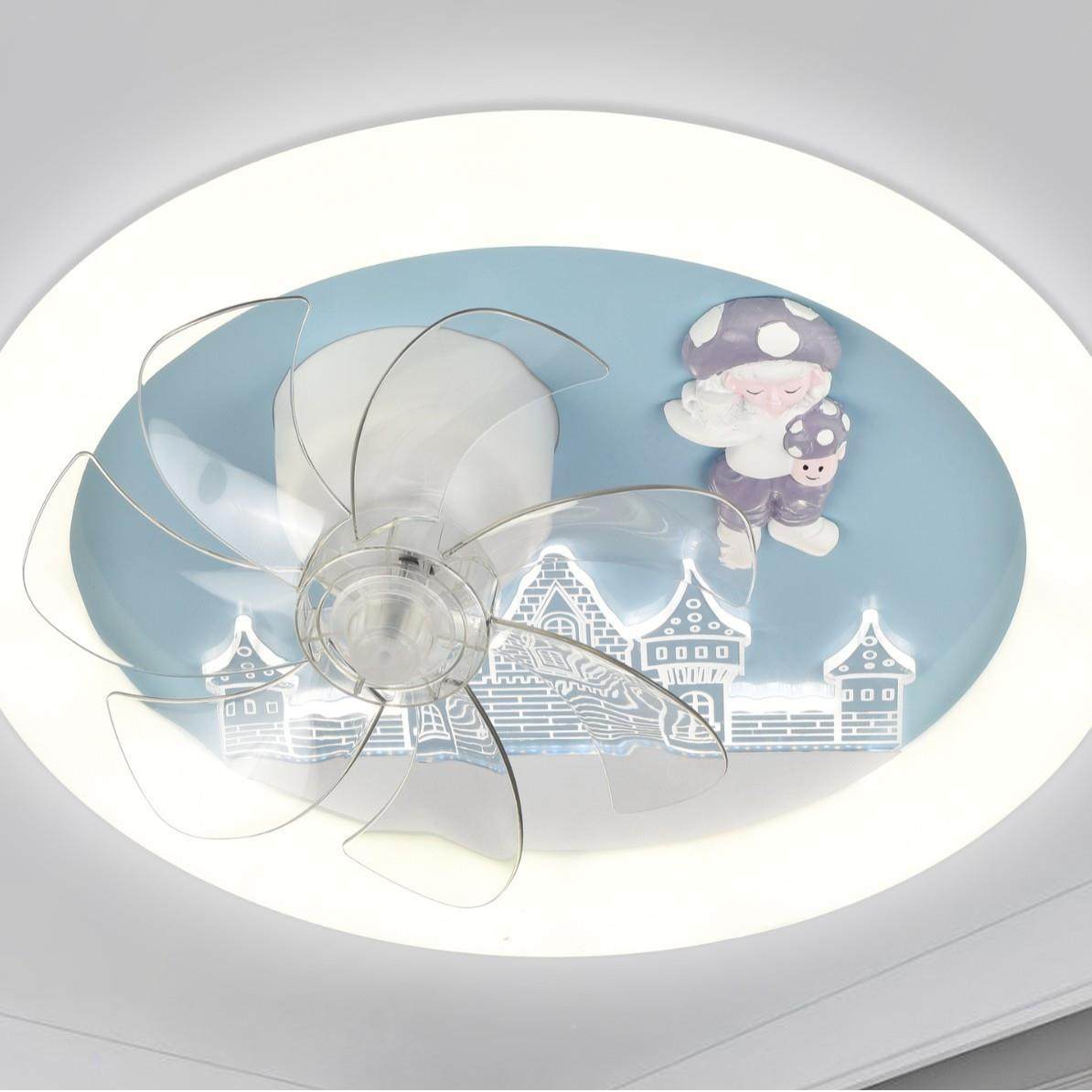 新灯794款网奶红电扇灯儿童房客餐厅智音能语一体吊扇可爱油风吸,家装灯饰光源,风扇灯,淘宝优惠券,粉丝福利购,淘宝优惠卷