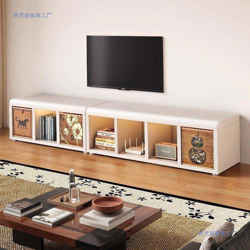 沙中户古风钢制电视边柜简约置物架书架格BTM子柜发旁侧小型落地