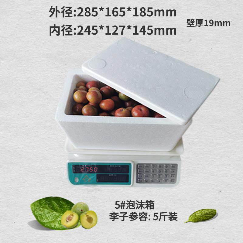 斤子青梅快递泡沫箱5斤8装斤10小蕃茄油桃RYY生鲜快李递箱荔枝泡