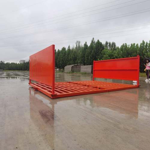 洗冷水环节水工程洗车机平板洗台免车基循础车201905辆轮机