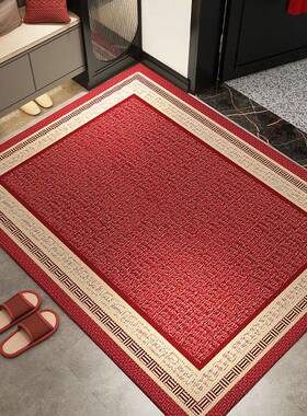 户F77T5J55门地垫家红色喜庆用玄入关防滑脚垫大门口进垫耐门脏防