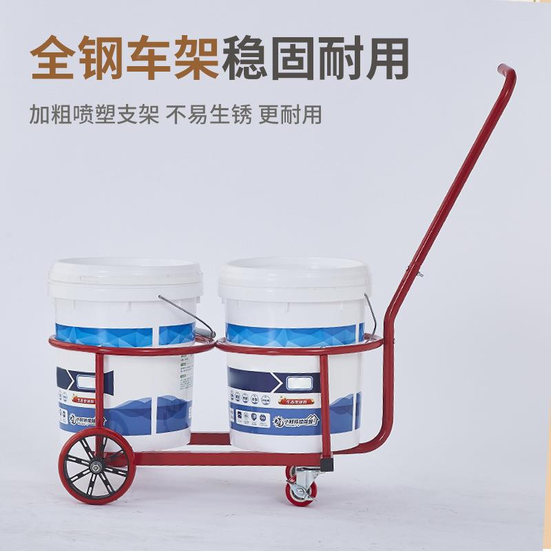 家用拉水车小工厂车间小推车农村垃圾农用XEG肥料粪车双桶采桶摘