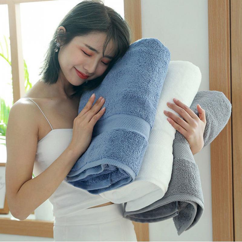 深店加大加厚纯棉浴巾80酒联严色婴童j4552451毛巾、浴蓝巾、毛巾