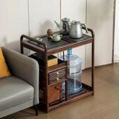 实移动茶台茶车家用烧2141水水壶体泡木茶几茶一桌边柜中式 茶架小