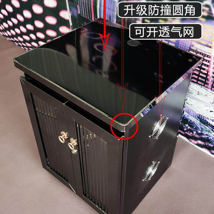 KTV台功台放机柜不钢点歌柜子包F96THH9M厢音响调音设备柜家锈用