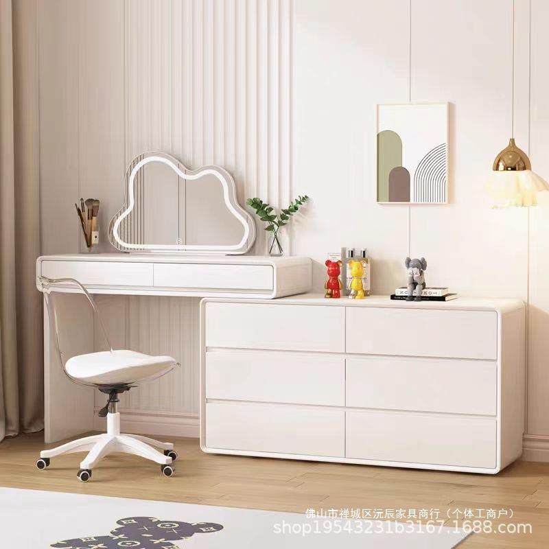 实木化烤漆SLG妆台简约网红收纳柜妆桌斗柜一体卧室件奶油风梳一,鲜花速递/花卉仿真/绿植园艺,割草机/草坪机,淘宝优惠券,粉丝福利购,淘宝优惠卷