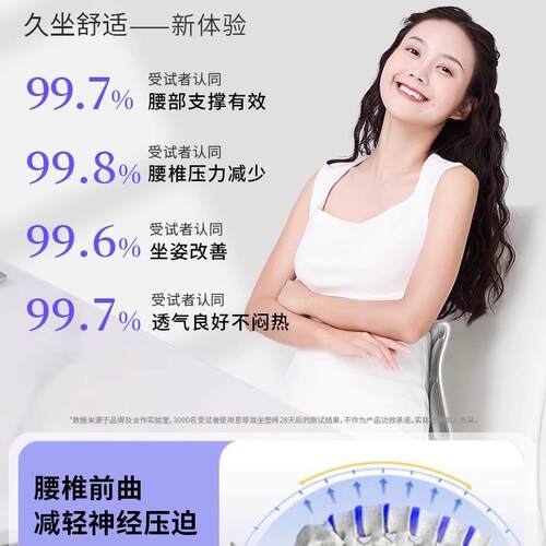 护腰座久坐公F979MS8T室办椅腰靠靠垫工位人坐体工学腰部支撑垫