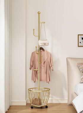 轻奢落地衣帽现简约架家立式可动移衣架用多功能挂87133衣服架收