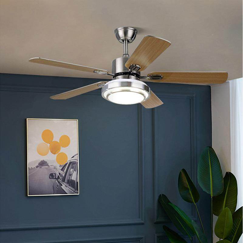 工业风扇灯餐厅客扇卧室厅静音灯铁叶大盘吊扇灯爆70款吊扇