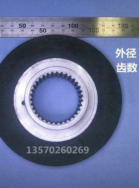 伦茨112机座4kw抱闸电机L60NH制动器BFK458-14E/N刹车片124mm34齿