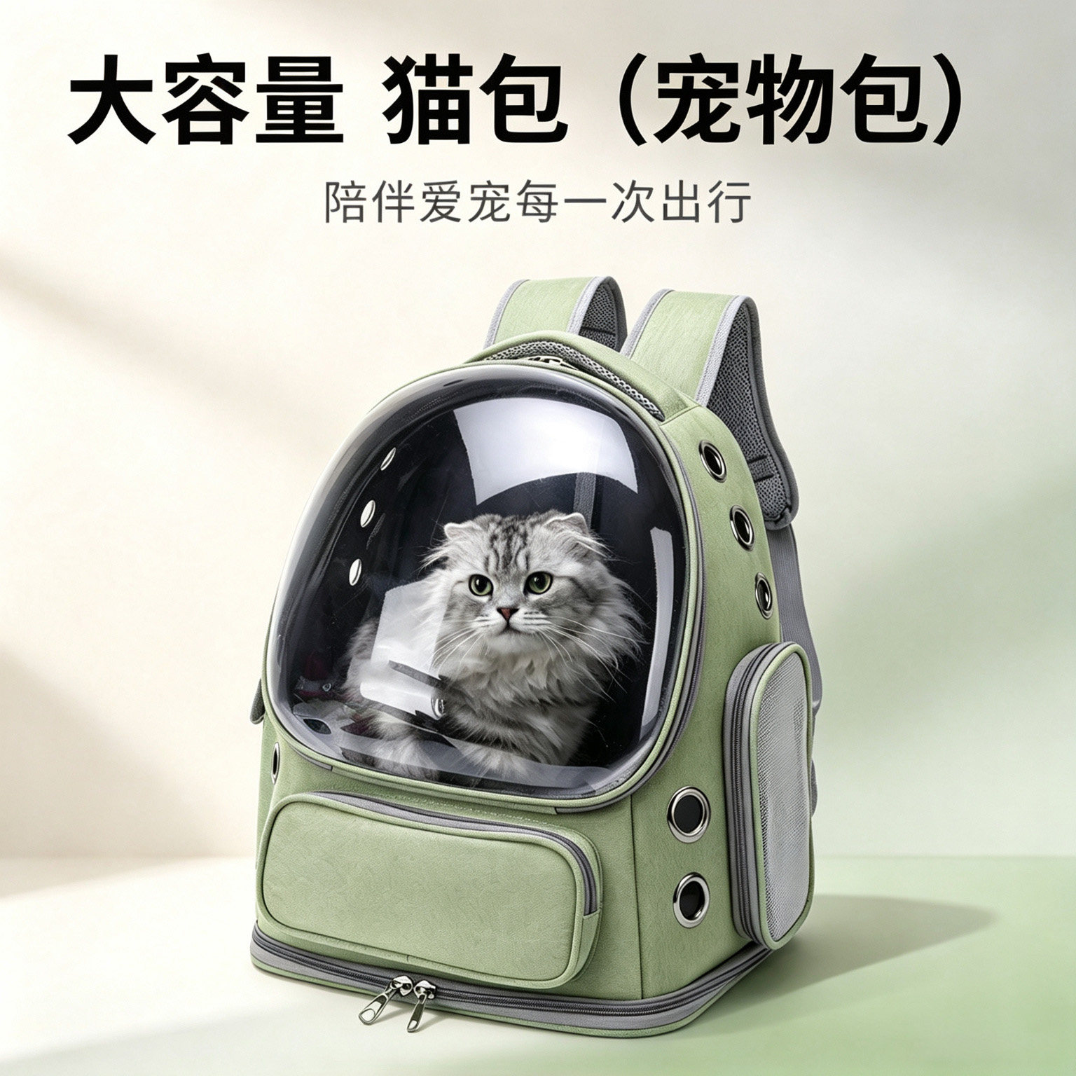 猫包便携猫背包透明太空舱双肩狗狗猫咪外出包车型旅行小型宠物包
