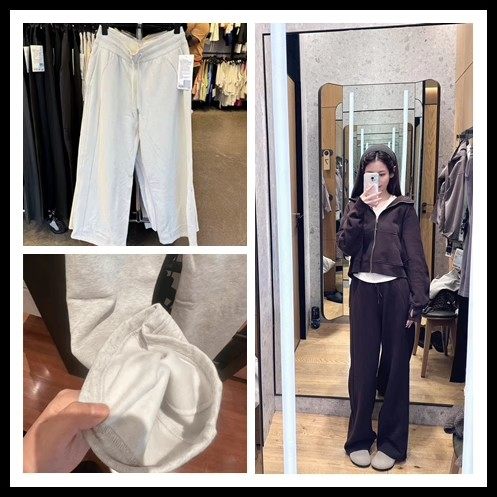 直邮lululemon Scuba系列 显瘦中腰加绒抽绳运动休闲直筒阔腿裤女,女装/女士精品,休闲裤,淘宝优惠券,粉丝福利购,淘宝优惠卷