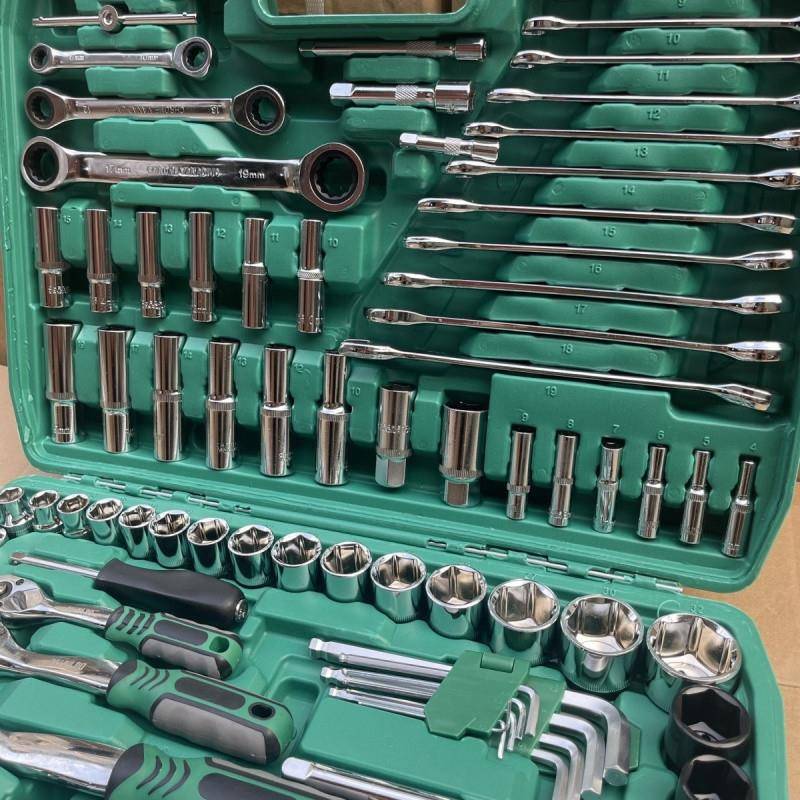 eu11件套汽修组工具套装套筒扳g手合工WAW具维2修工具修车工具汽