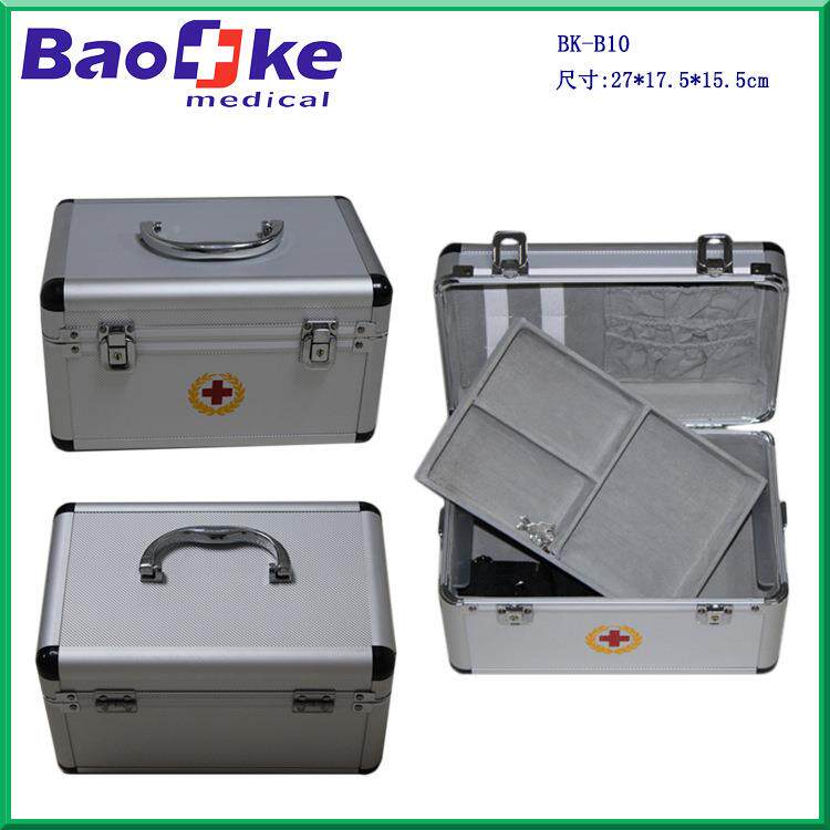 庭家铝合金急救箱小号铝合金护理BK-B10急救箱急家用救箱护理箱箱
