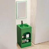 工业洗297手池小柜型不锈复古洗漱一体洗手钢台烧烤网红彩色立风