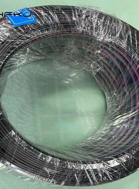 LED七彩灯条4p1并线396黑绿P红蓝4007#20AWG灯带延长线RGB彩排线