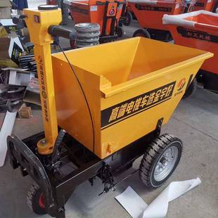 建车筑961工地电动翻斗车地手推搬四轮车水运泥拉砖工电动灰斗车