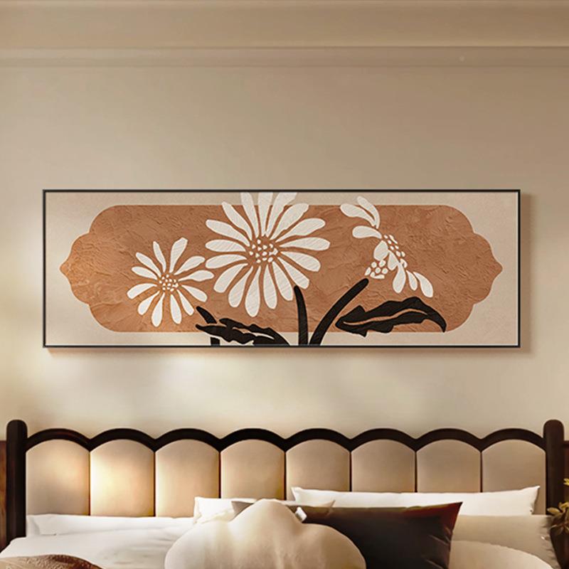 新中式入户玄关饰画上风眉梢喜鹊410装客厅墙喜壁画中古走廊过道