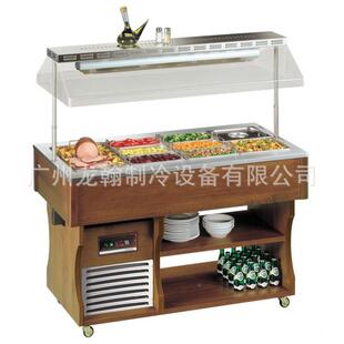 质沙拉台开式 02F5助餐沙木拉台沙律台放保鲜冷藏陈列柜 自D